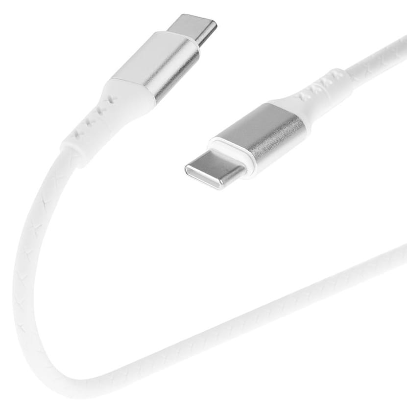 Wzmocniony kabel Ampere USB typ-C x USB typ-C (0.5 m,  biały)
