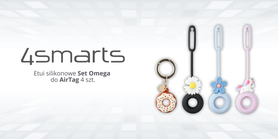 Etui 4smarts Set Omega silikonowe 4 szt. do AirTag wielokolorowe