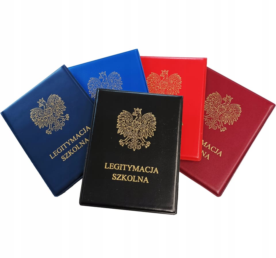 Okładka legitymacja szkolna II z orzełkiem LS21