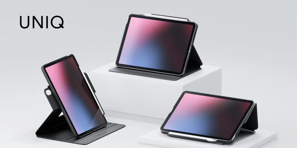 Etui UNIQ Rovus Snapmount Magnetic 360   Rotating Detachable do iPad 11" A16 (2025) / iPad 10.9" 10 gen. (2022) czarny