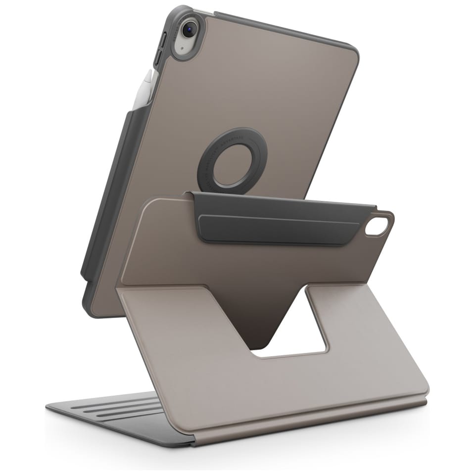 Etui UNIQ Rovus Snapmount Magnetic 360   Rotating Detachable do iPad Air 11" (M2/M3) / iPad Air 10.9" (2022/2020) szary