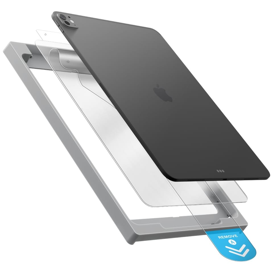 Szkło hartowane UNIQ Optix Clear Exofit  z aplikatorem do iPad 11" A16 (2025) / iPad 10.9" 10 gen. (2022)