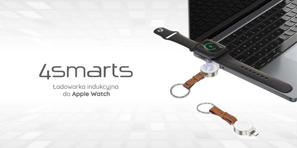 Ładowarka indukcyjna 4smarts do Apple    Watch, srebrny