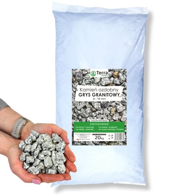 Grys Granitowy 8–16mm dalmatyńczyk Terra kamień ozdobny 20kg