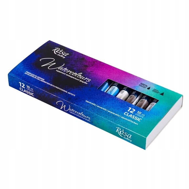 Farby akwarelowe w tubkach ROSA GALLERY 12kol. 10ml. 340107 KOH-I-NOOR
