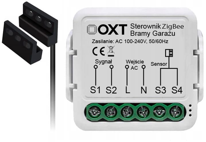 Moduł OXT z sensorem do silnika bramy garażu ZigBee TUYA