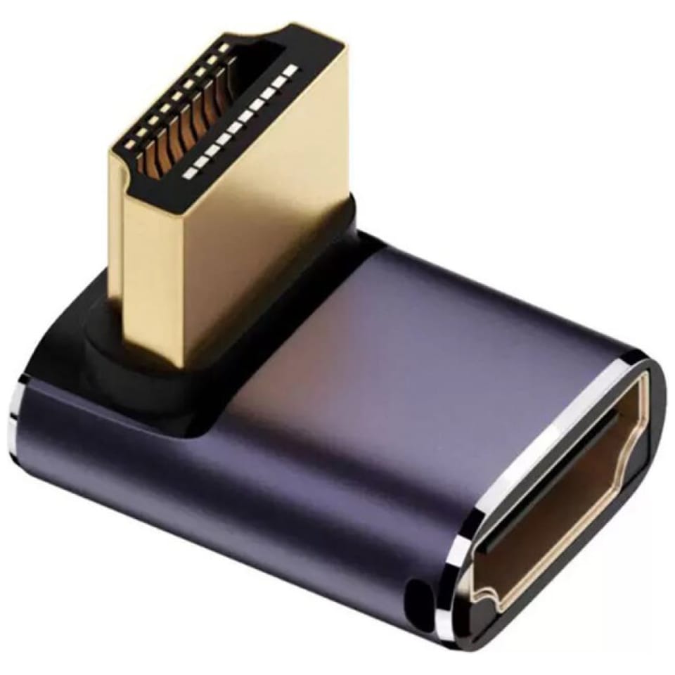 Zestaw adapterów HDMI 4smarts 8K 4 szt.  - w górę, w dół, boczny, złącze do łączenia kabli, szary