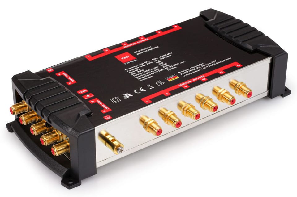 Multiswitch 5/12 Opticum OMS 512 PRO + zasilacz