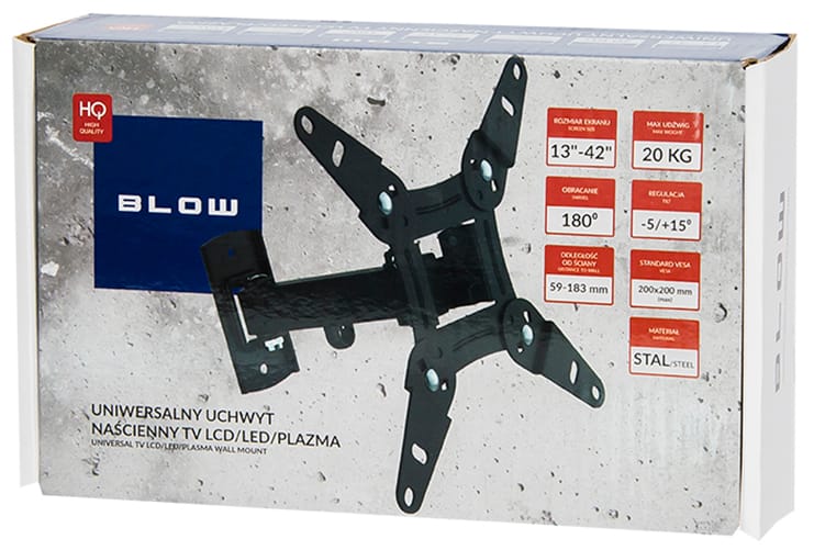 Uchwyt na telewizor 13-42" Typ X z przegubem Blow 76-853