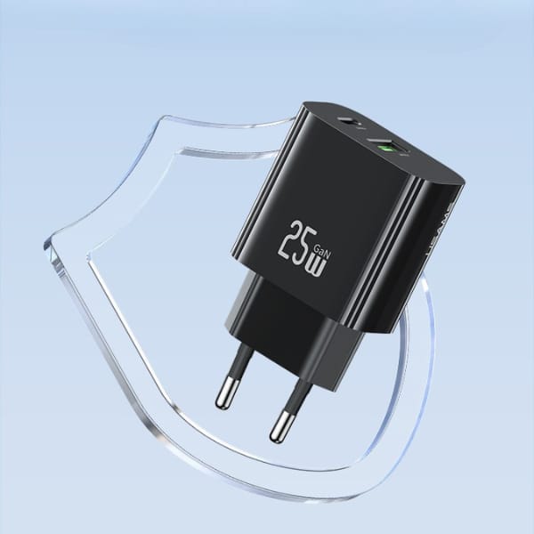 Ładowarka sieciowa USAMS CC315 T65 25W   1xUSB-C 1xUSB-A Fast Charging biały