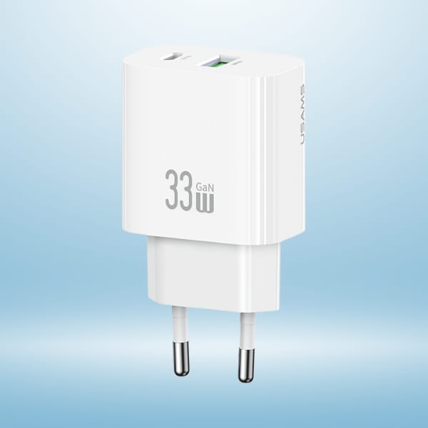 Ładowarka sieciowa USAMS CC317 T65 33W   1xUSB-C 1xUSB-A Fast Charging biały