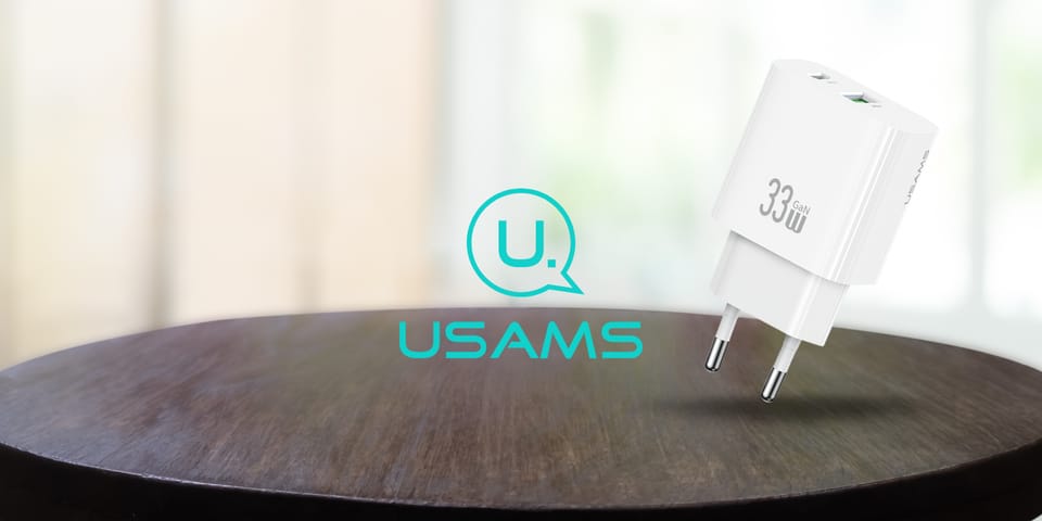 Ładowarka sieciowa USAMS CC317 T65 33W   1xUSB-C 1xUSB-A Fast Charging biały