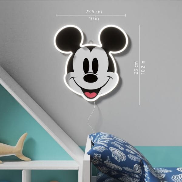 Neon Yellowpop Disney Mickey Printed     Face