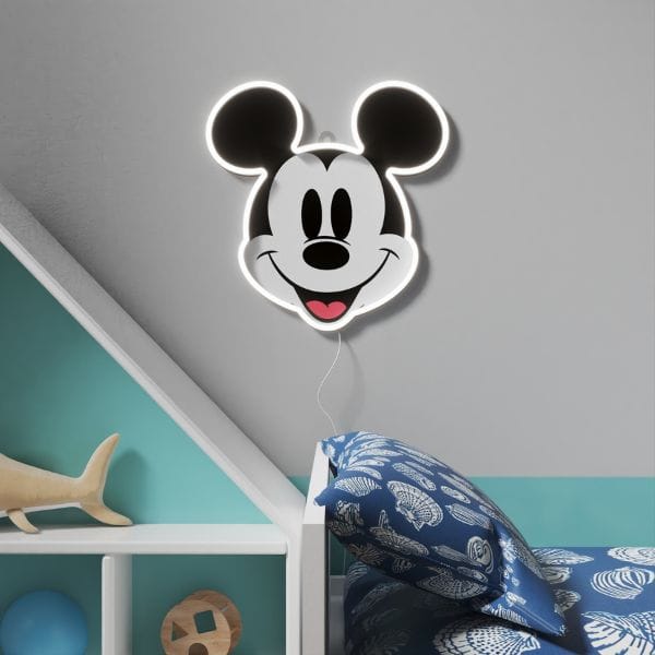 Neon Yellowpop Disney Mickey Printed     Face