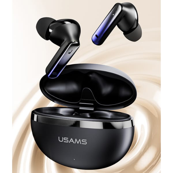 Słuchawki Bluetooth USAMS Echo E02 TWS   ANC+ENC bezprzewodowe czarny