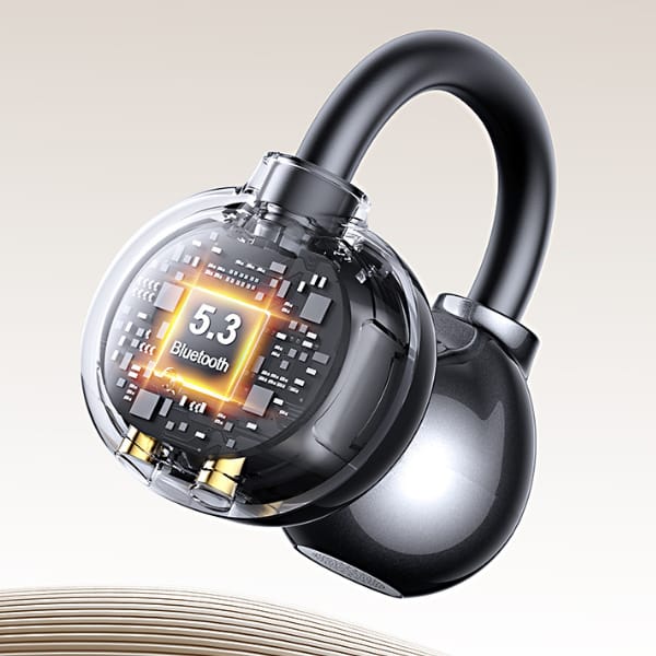 Słuchawki Bluetooth USAMS Echo R02       Clip-on bezprzewodowe szary