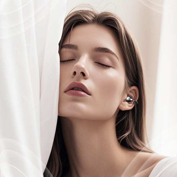 Słuchawki Bluetooth USAMS Echo R02       Clip-on bezprzewodowe szary