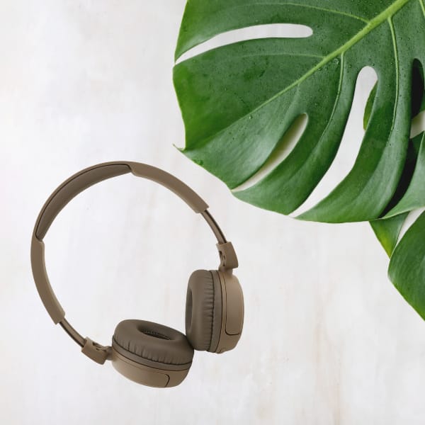 Słuchawki nauszne Guess Bluetooth 5.3    Metal Logo Script brązowy
