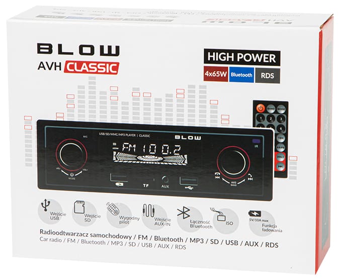 Radio samochodowe Blow AVH Classic Bluetooth SD i USB