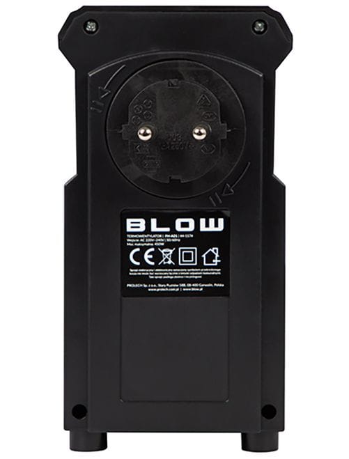 Termowentylator wtyczkowy Blow FH-A21 czarny z LCD