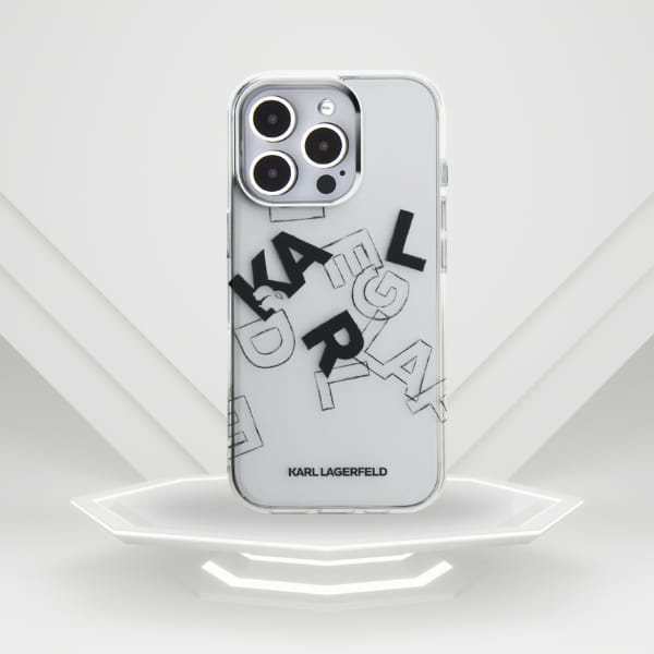 Etui Karl Lagerfeld IML Sketched Graphic do iPhone 16 Pro Max przezroczysty