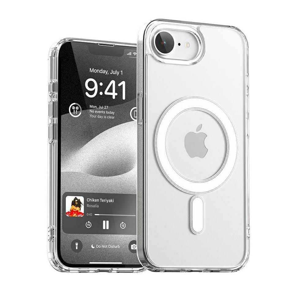 Etui Mercury Jelhard MagSafe do iPhone   16e przezroczysty