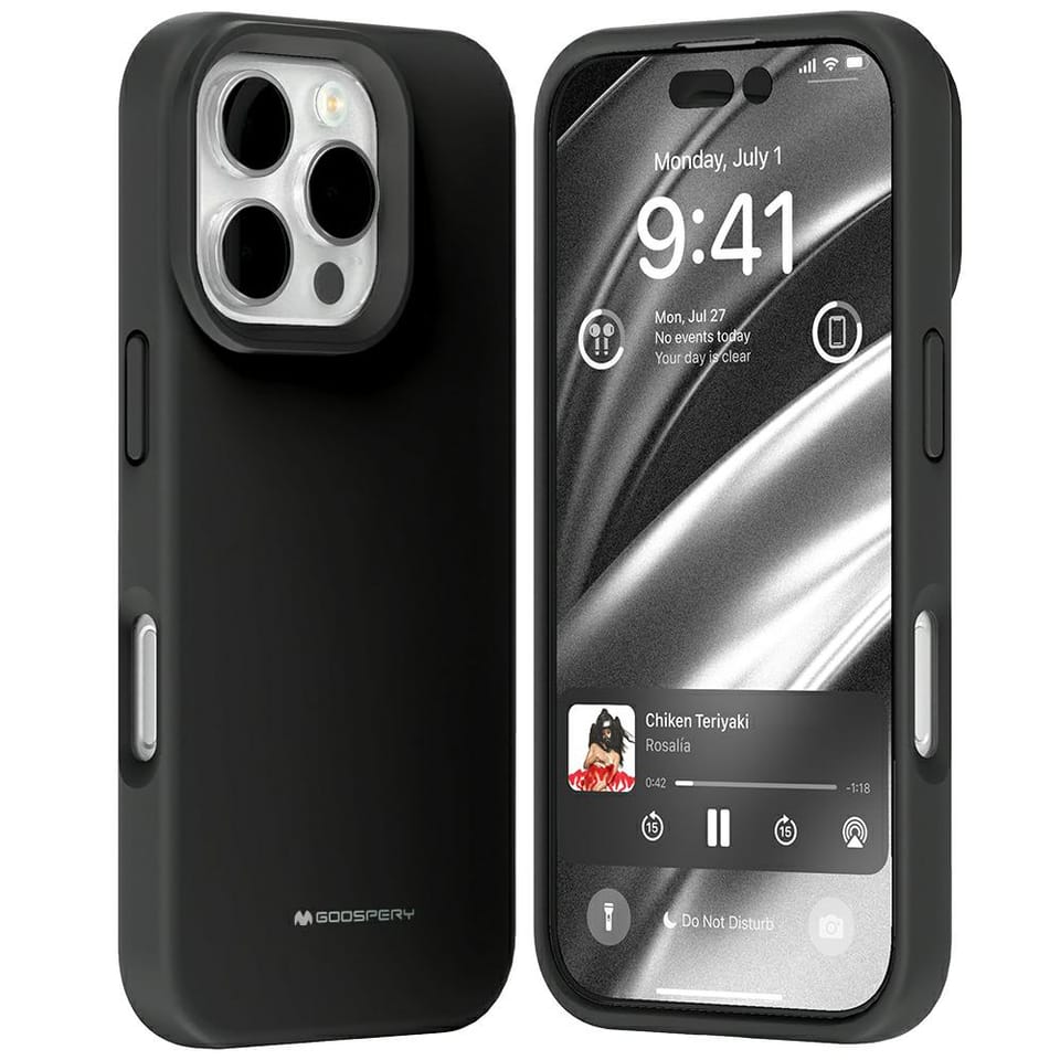 Etui Mercury Pure Magsafe Silicone do    iPhone 16 Pro czarny