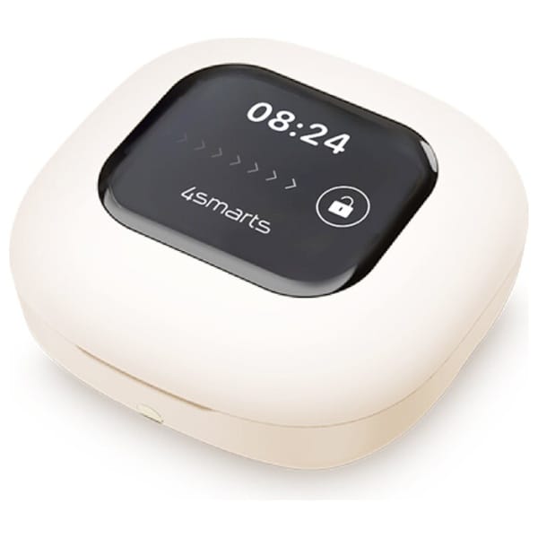 Słuchawki Bluetooth 4smarts SkyBuds OWS  z ekranem AI beżowy