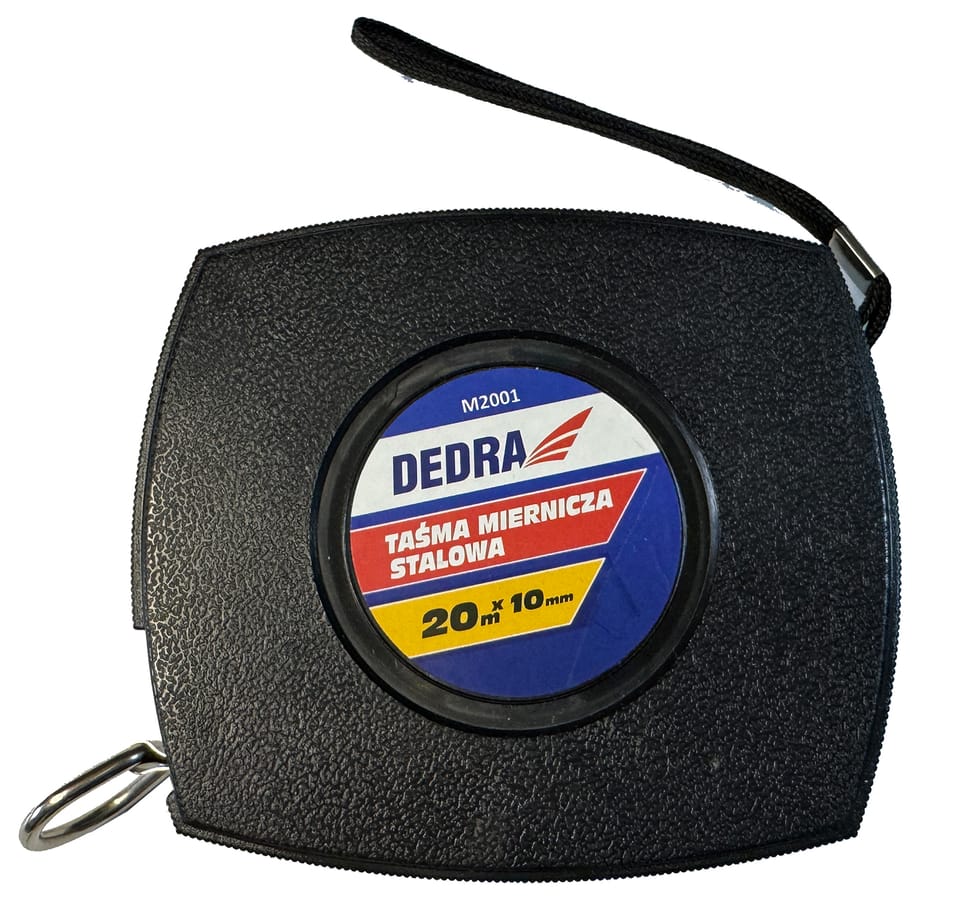 Miarka, taśma miernicza Dedra M2001 20m, stalowa