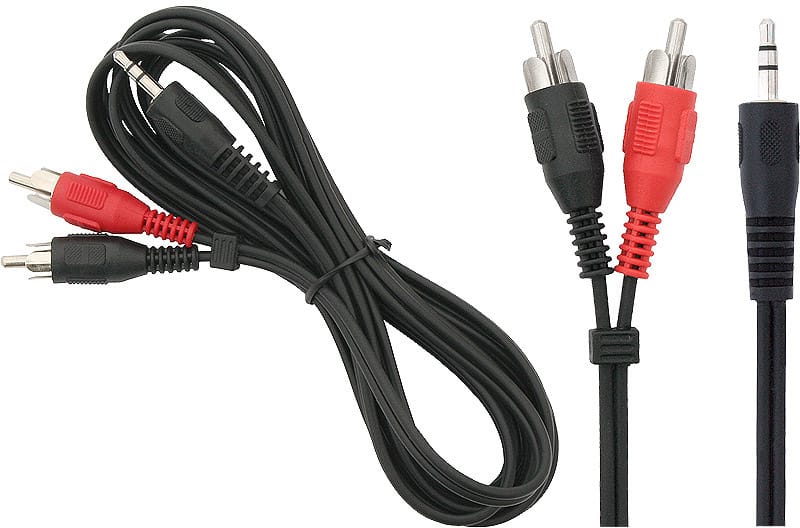 Kabel jack 3,5 stereo - 2 wtyki RCA 1,8m