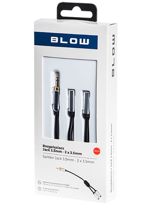 Rozgałęziacz Jack 3,5 1x2 15cm Blow 91-241