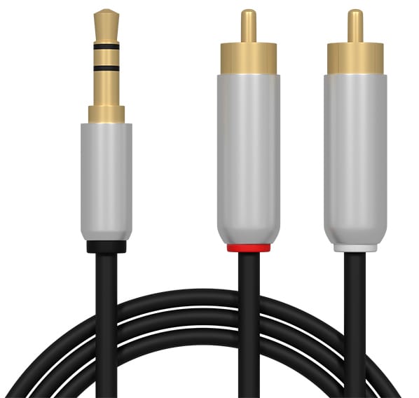 Kabel Jack 3,5 stereo - 2 wtyki RCA Blow (2.5 m)