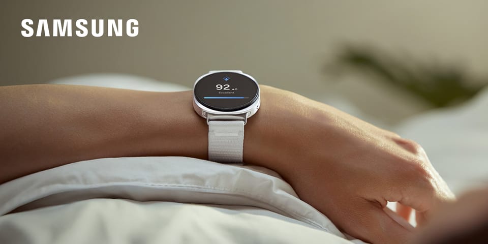 Pasek Samsung Fabric do Galaxy Watch8 /  Watch8 Classic (S/M) ciemno szary