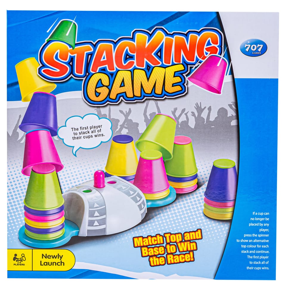 Edukacyjna gra zręcznościowa "Stacking Game", Zbuduj wieżę, Układanka, Kolorowe kubeczki
