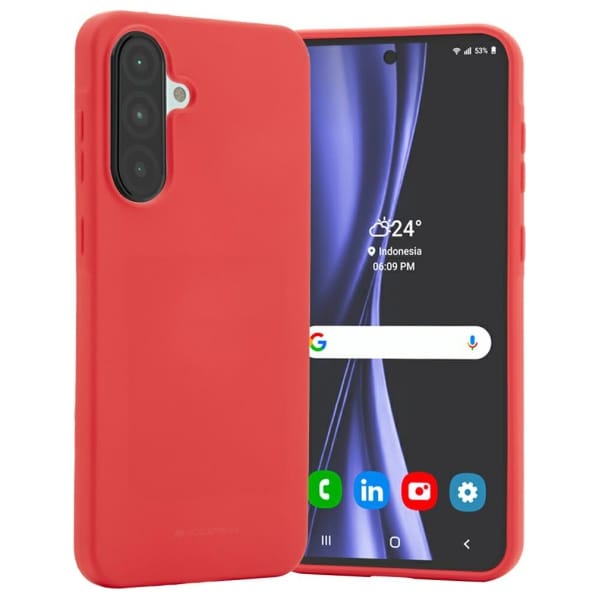 Etui Mercury Soft do Samsung Galaxy A56  czerwony