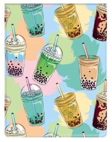 Okładka na dokumenty ucznia pion z nadrukiem BUBBLE TEA OD-21-37 BIURFOL