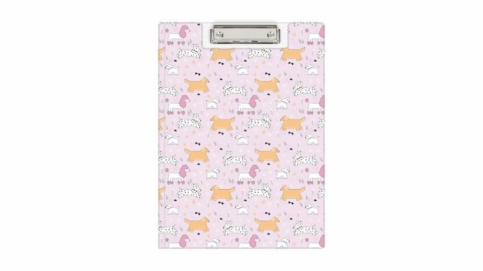 Teczka z klipem A4 z nadrukiem PUPPIES KHN-04-36 BIURFOL