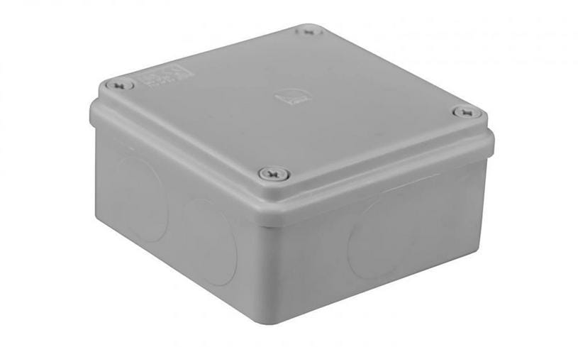Puszka n/t hermetyczna 100x100x50 bez dławików IP56 szara S-BOX 116