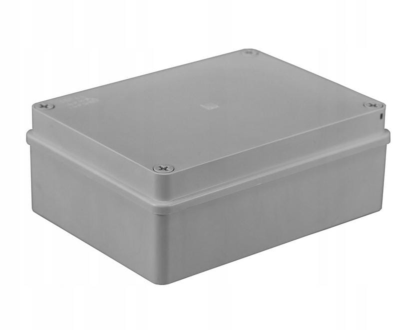 Puszka n/t hermetyczna 190x140x70 bez dławików IP56 szara S-BOX 416