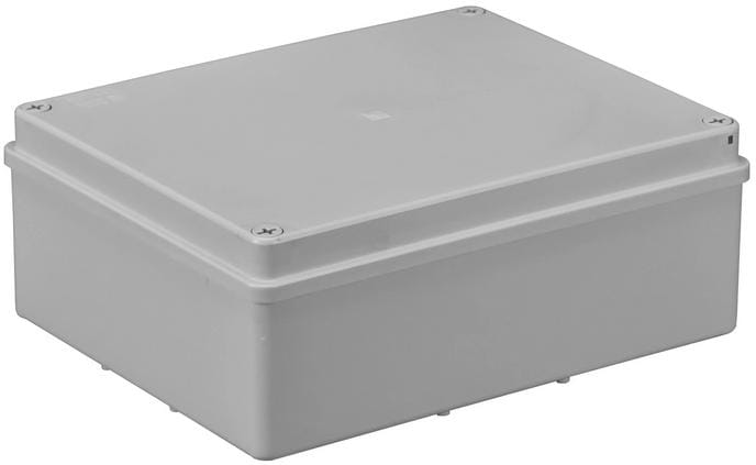 Puszka n/t hermetyczna 240x190x90 bez dławików IP56 szara S-BOX 516