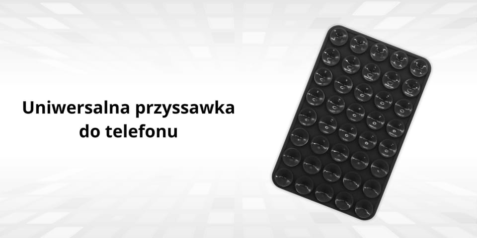 Uniwersalna przyssawka do telefonu       czarny