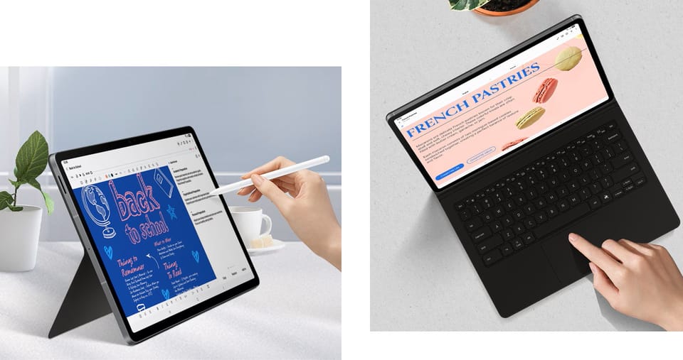 Etui Samsung Book Cover Keyboard AI Key  do Galaxy Tab S10 FE+ biały