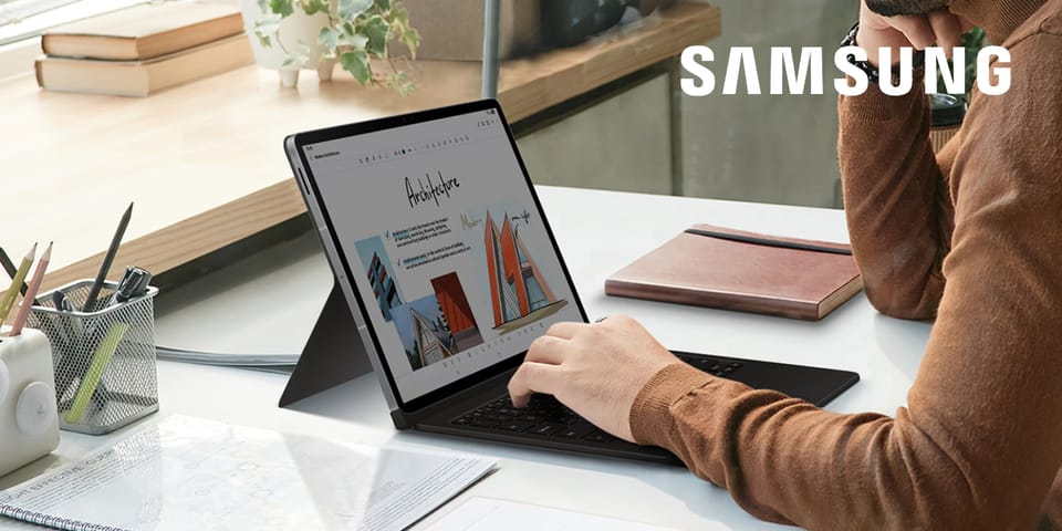 Etui Samsung Book Cover Keyboard AI Key  do Galaxy Tab S10 FE+ biały