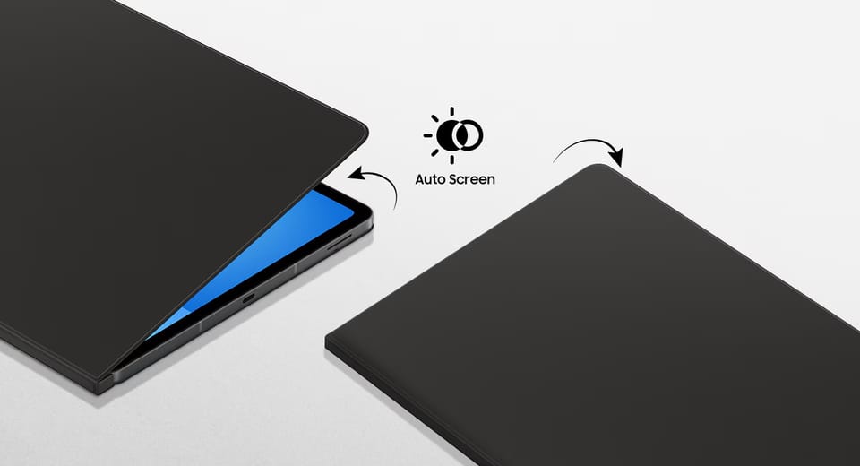 Etui Samsung Smart Book Cover do Galaxy  Tab S10 FE+ biały