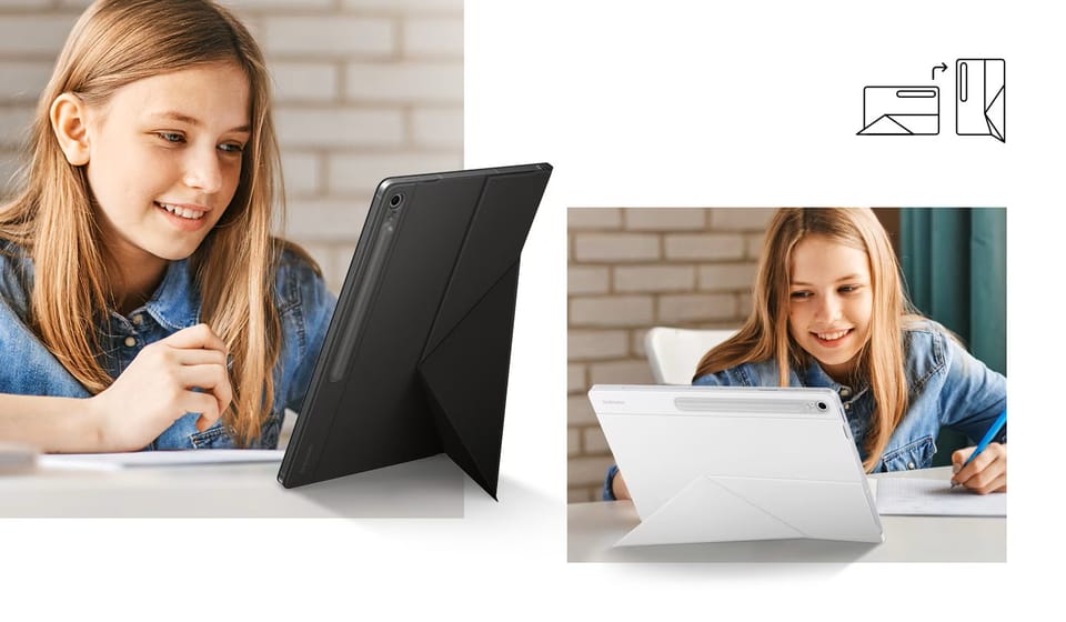 Etui Samsung Smart Book Cover do Galaxy  Tab S10 FE+ biały