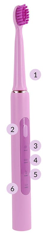 VITAMMY SPLASH YELLO Szczoteczka soniczna dla dzieci 8+, 60 000 drgań/min