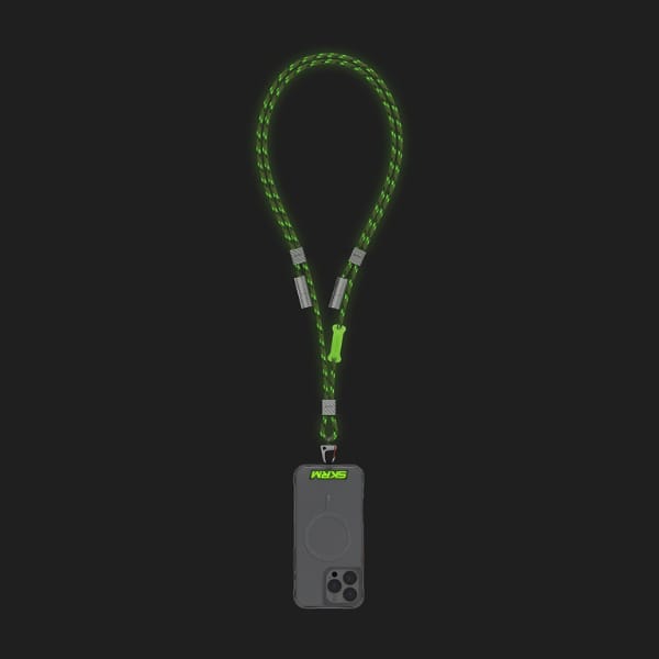 Uniwersalna smycz do telefonu kabel 2w1  Skinarma Dyno Ve USB-C/USB-C niteglow