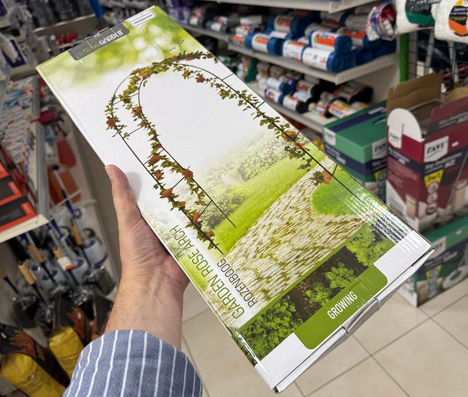 Metalowa pergola łukowa ProGarden 140x36x240