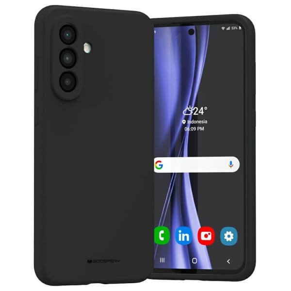 Etui Mercury Silicone do Samsung Galaxy  A56 czarny