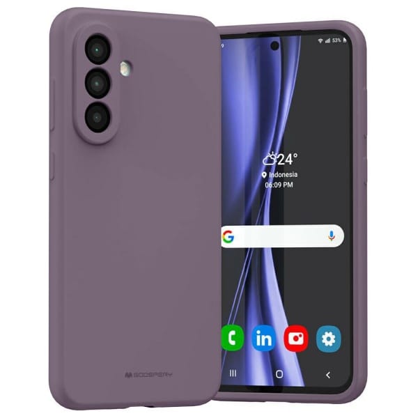Etui Mercury Silicone do Samsung Galaxy  A56 fioletowy